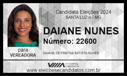 Candidato DAIANE NUNES 2024 - SANTA LUZIA - Eleições