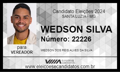 Candidato WEDSON SILVA 2024 - SANTA LUZIA - Eleições