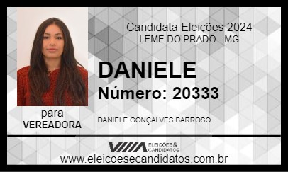 Candidato DANIELE 2024 - LEME DO PRADO - Eleições