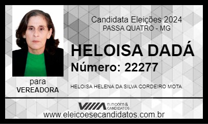 Candidato HELOISA DADÁ 2024 - PASSA QUATRO - Eleições