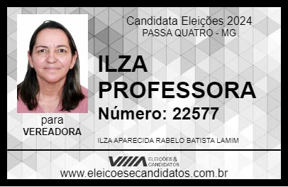 Candidato ILZA PROFESSORA 2024 - PASSA QUATRO - Eleições