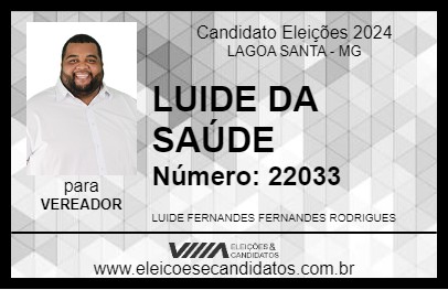 Candidato LUIDE DA SAÚDE 2024 - LAGOA SANTA - Eleições