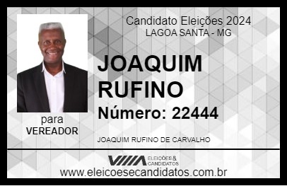 Candidato JOAQUIM RUFINO 2024 - LAGOA SANTA - Eleições