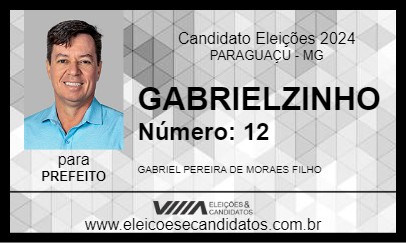 Candidato GABRIELZINHO 2024 - PARAGUAÇU - Eleições