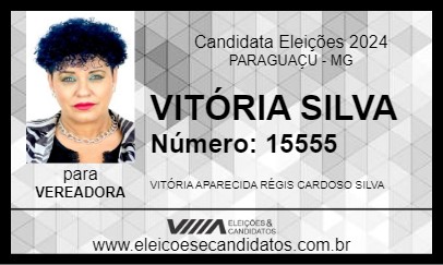 Candidato VITÓRIA SILVA 2024 - PARAGUAÇU - Eleições