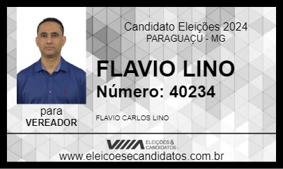 Candidato FLAVIO LINO 2024 - PARAGUAÇU - Eleições