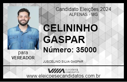 Candidato CELININHO GASPAR 2024 - ALFENAS - Eleições