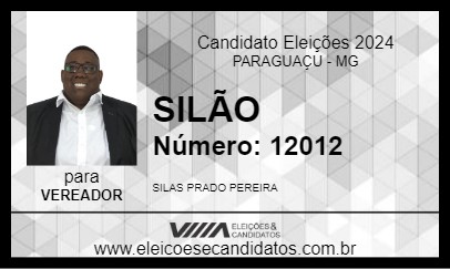 Candidato SILÃO 2024 - PARAGUAÇU - Eleições