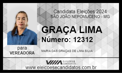 Candidato GRAÇA LIMA 2024 - SÃO JOÃO NEPOMUCENO - Eleições