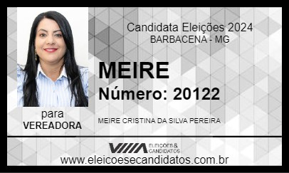 Candidato MEIRE 2024 - BARBACENA - Eleições