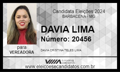 Candidato DAVIA LIMA 2024 - BARBACENA - Eleições