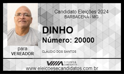 Candidato DINHO 2024 - BARBACENA - Eleições