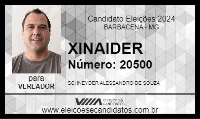 Candidato XINAIDER 2024 - BARBACENA - Eleições