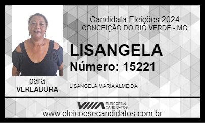 Candidato LISANGELA 2024 - CONCEIÇÃO DO RIO VERDE - Eleições