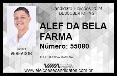 Candidato ALEF DA BELA FARMA 2024 - DESCOBERTO - Eleições