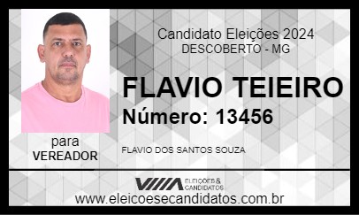 Candidato FLAVIO TEIEIRO 2024 - DESCOBERTO - Eleições