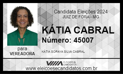 Candidato KÁTIA CABRAL 2024 - JUIZ DE FORA - Eleições