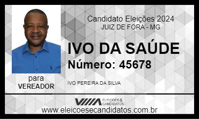 Candidato IVO DA SAÚDE 2024 - JUIZ DE FORA - Eleições