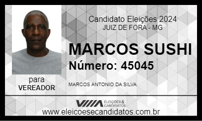 Candidato MARCOS SUSHI 2024 - JUIZ DE FORA - Eleições