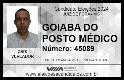 Candidato GOIABA DA SAÚDE 2024 - JUIZ DE FORA - Eleições