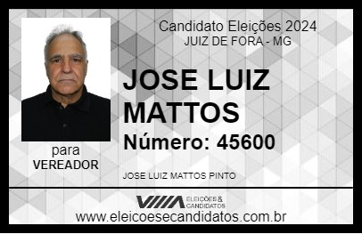 Candidato JOSE LUIZ MATTOS 2024 - JUIZ DE FORA - Eleições