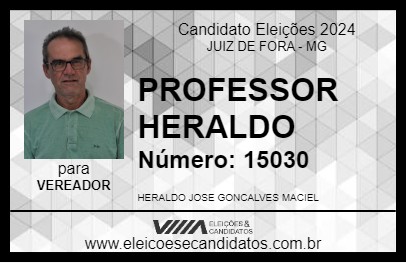 Candidato PROFESSOR HERALDO 2024 - JUIZ DE FORA - Eleições