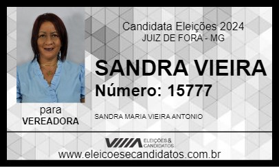 Candidato SANDRA VIEIRA 2024 - JUIZ DE FORA - Eleições