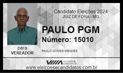 Candidato PAULO PGM 2024 - JUIZ DE FORA - Eleições