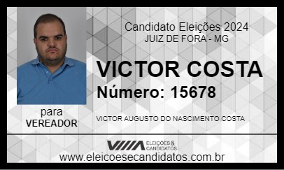 Candidato VICTOR COSTA 2024 - JUIZ DE FORA - Eleições