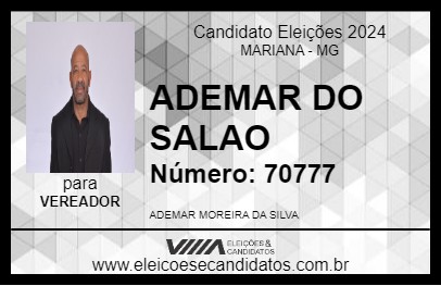 Candidato ADEMAR DO SALAO 2024 - MARIANA - Eleições