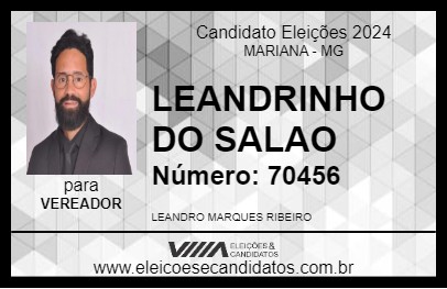 Candidato LEANDRINHO DO SALAO 2024 - MARIANA - Eleições