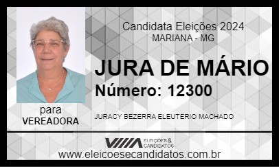 Candidato JURA DE MÁRIO 2024 - MARIANA - Eleições