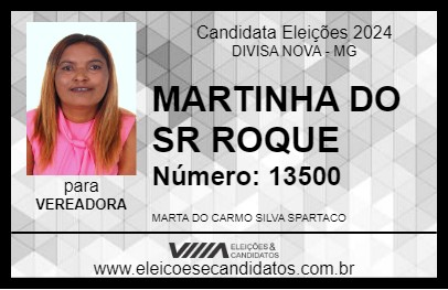 Candidato MARTINHA DO SR ROQUE 2024 - DIVISA NOVA - Eleições