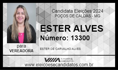 Candidato ESTER ALVES 2024 - POÇOS DE CALDAS - Eleições