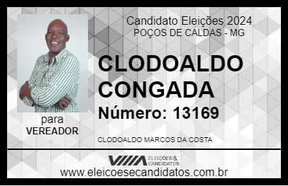 Candidato CLODOALDO CONGADA 2024 - POÇOS DE CALDAS - Eleições