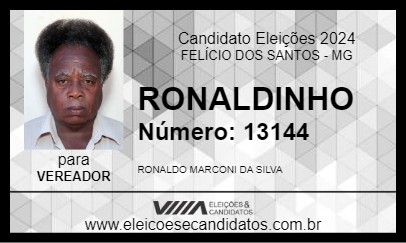 Candidato RONALDINHO 2024 - FELÍCIO DOS SANTOS - Eleições