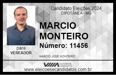 Candidato MARCIO MONTEIRO 2024 - CIPOTÂNEA - Eleições