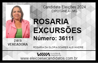 Candidato ROSARIA EXCURSÕES 2024 - CIPOTÂNEA - Eleições