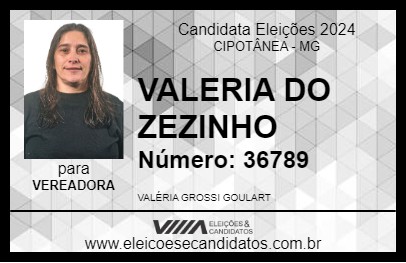 Candidato VALERIA DO ZEZINHO 2024 - CIPOTÂNEA - Eleições