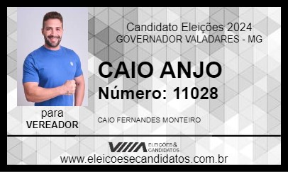 Candidato CAIO ANJO 2024 - GOVERNADOR VALADARES - Eleições