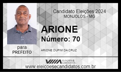 Candidato ARIONE 2024 - MONJOLOS - Eleições