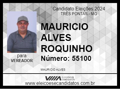 Candidato MAURICIO ALVES ROQUINHO 2024 - TRÊS PONTAS - Eleições