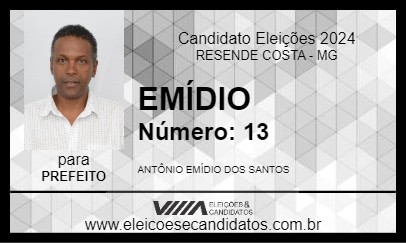 Candidato EMÍDIO 2024 - RESENDE COSTA - Eleições