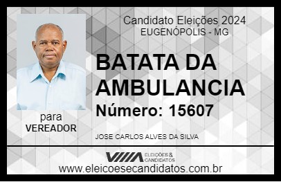 Candidato BATATA MOTORISTA 2024 - EUGENÓPOLIS - Eleições