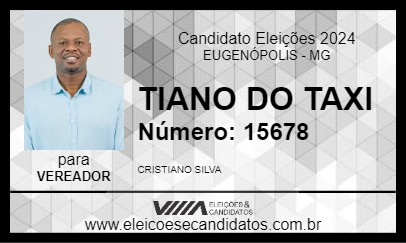 Candidato TIANO DO TAXI 2024 - EUGENÓPOLIS - Eleições