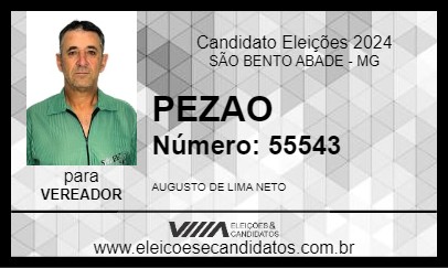 Candidato PEZAO 2024 - SÃO BENTO ABADE - Eleições