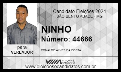 Candidato NINHO 2024 - SÃO BENTO ABADE - Eleições