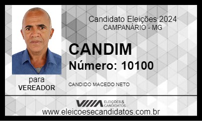 Candidato CANDIM 2024 - CAMPANÁRIO - Eleições