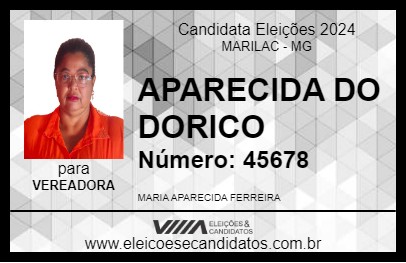 Candidato APARECIDA DO DORICO 2024 - MARILAC - Eleições