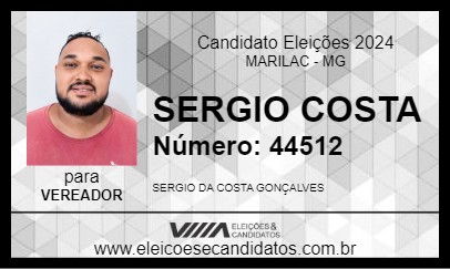 Candidato SERGIO COSTA 2024 - MARILAC - Eleições